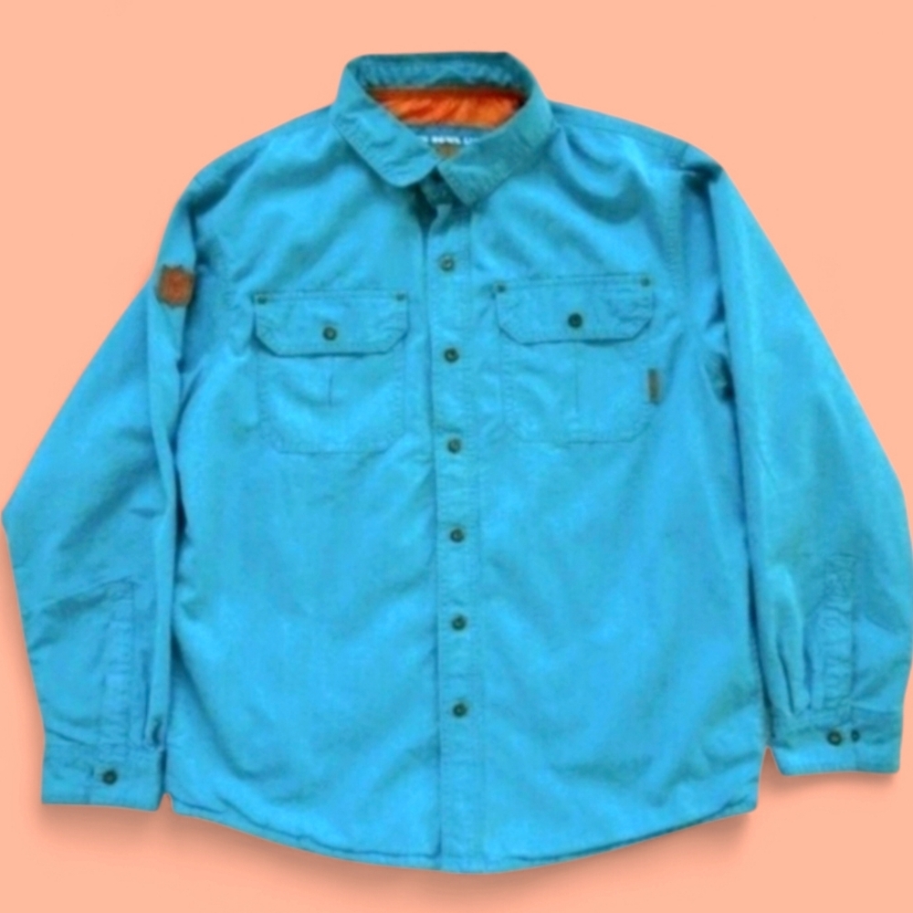 Superbowl LVII RARE!! Snap Up Jacket Mens XL, Turqouise/Orange